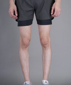NS Lycra Shorts for Athletes | Embossed Print, 4-Way Lycra Inner, Regular Fit
