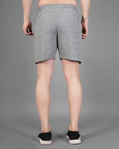 Men’s Regular Fit Slub Polyester Lycra Blend Shorts | Above Knee - Image 5