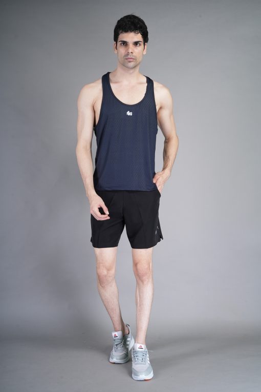 Men’s Singlet with Deep Shoulder | 100% Polyester, Abstract Print